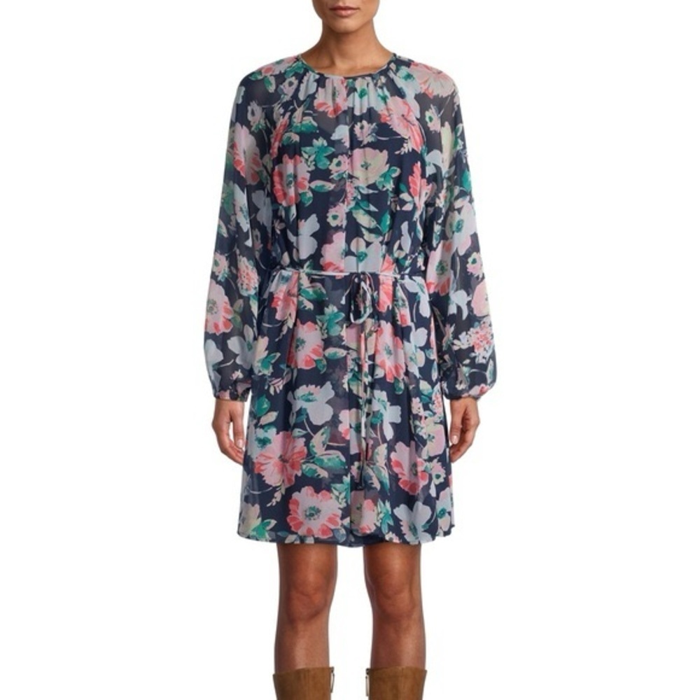 Women's Cinched Waist Peasant Dress Plus Size 20